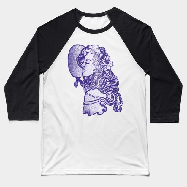 Moon Child #1 Baseball T-Shirt by Polkadotdreamer